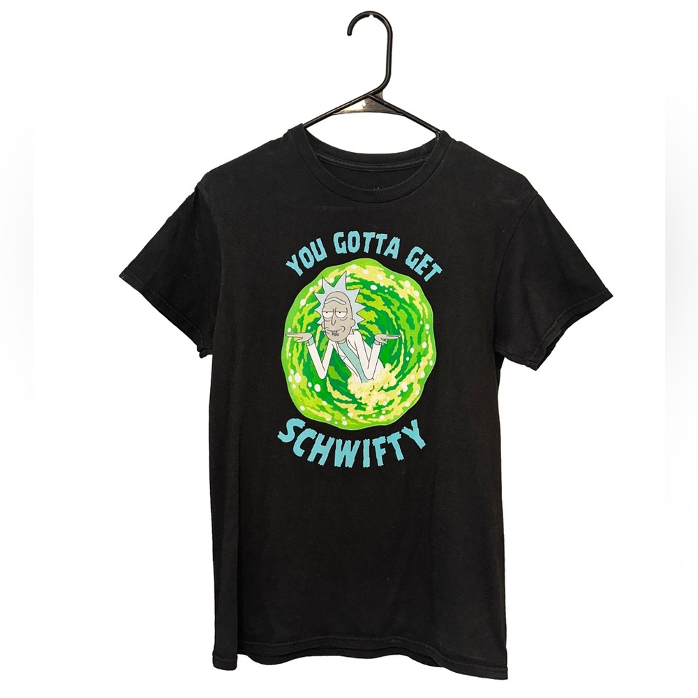 Cartoon Network Rick & Morty Black “You Gotta Get Schwifty” T-Shirt
